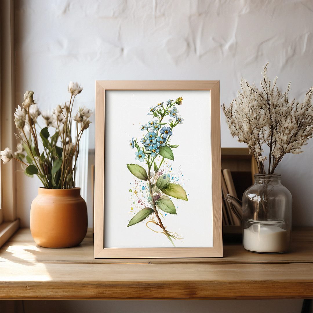 Forget me not II - Art Print