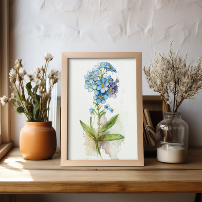 Forget me not II - Art Print