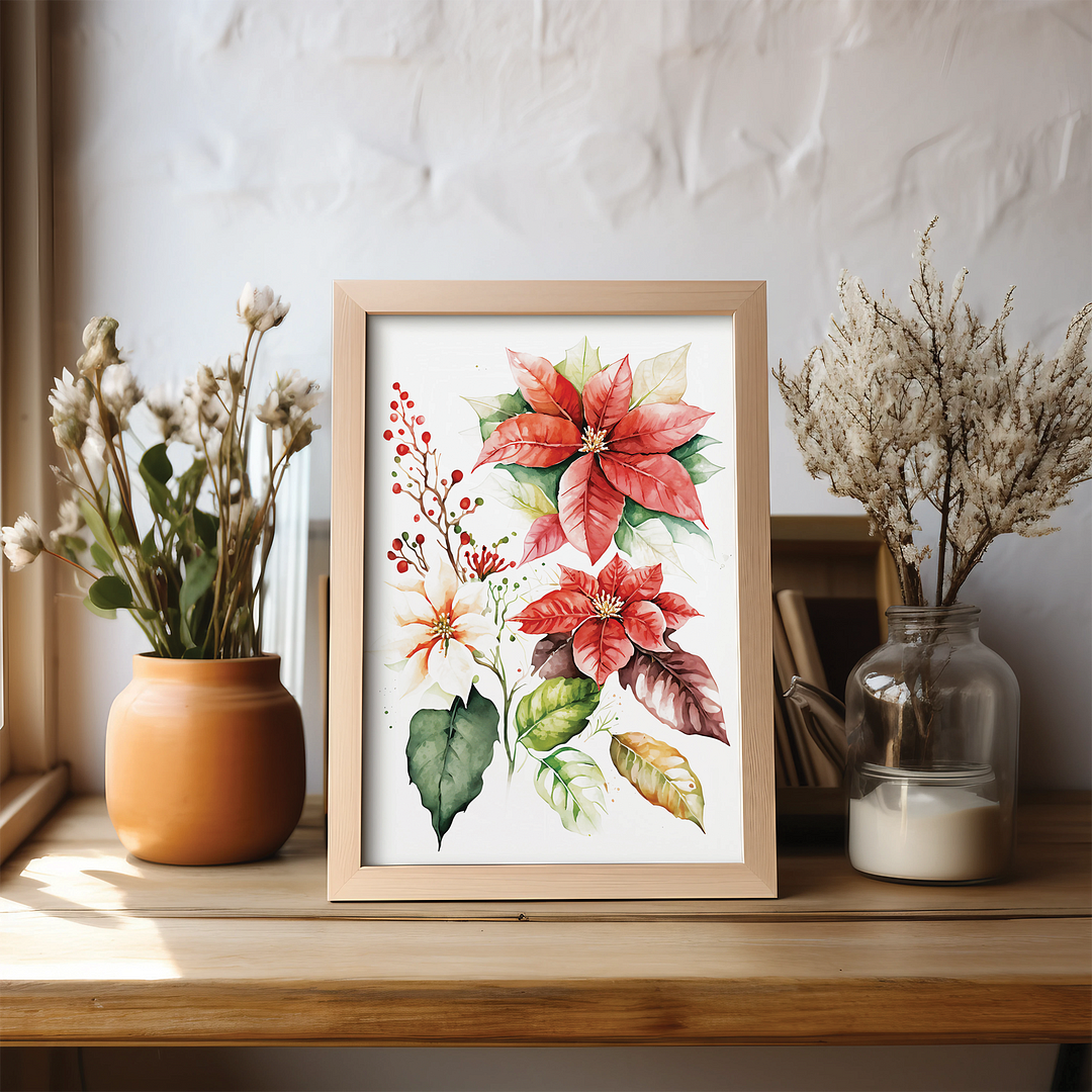 Poinsettias II - Art Print