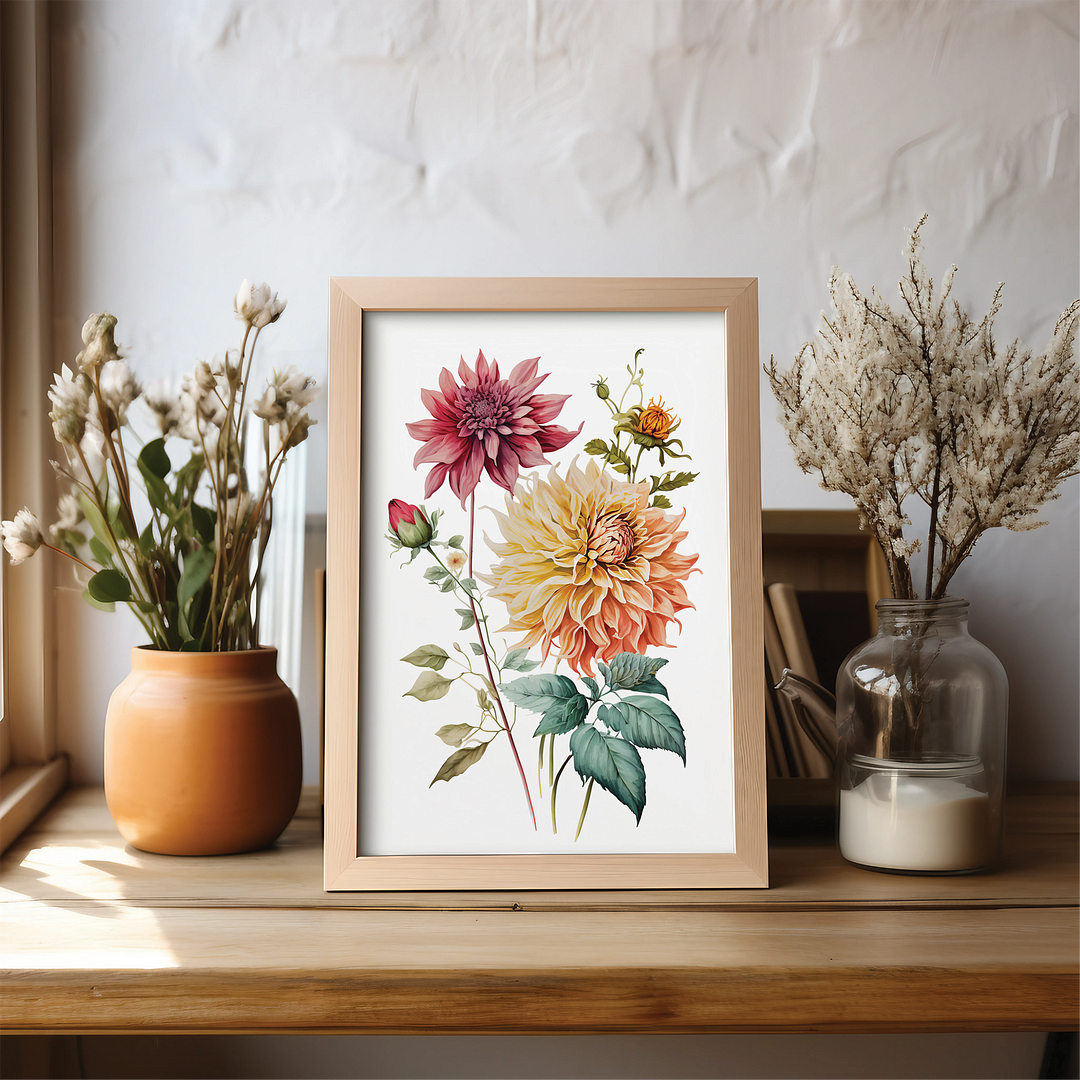 Dahlia's 1 - Art Print