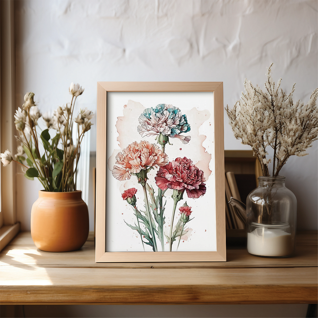 Carnations 2 - Art Print
