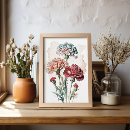 Carnations 2 - Art Print