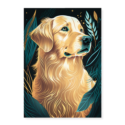 Proud golden retriever - Art Print
