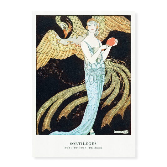 Sortilèges: Evening dress, de Beer by George Barbier - Art Print
