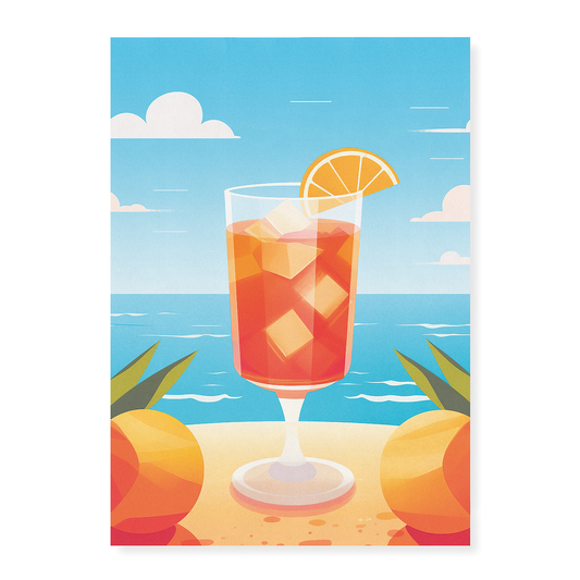 Aperol Spritz at the beach - Art Print