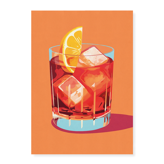 Negroni (Orange)  - Art Print