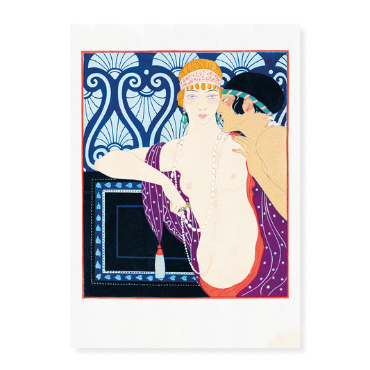 Les Trois Beautes de Mnasidika by George Barbier - Art Print