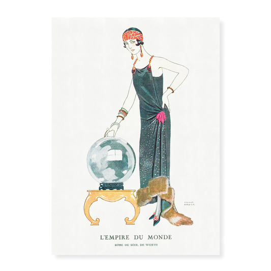 L'Empire du monde: Robe du soir, de Worth - Art Print