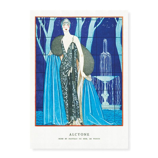 Alcyone / Robe et manteau du soir, de Worth  - Art Print