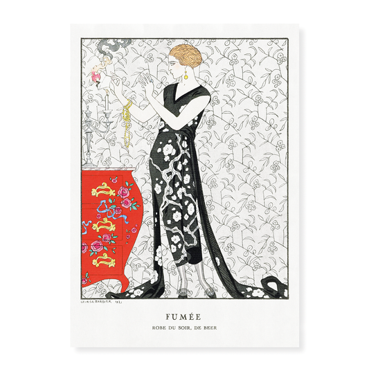 Fumée- Robe du soir, de Beer - Art Print