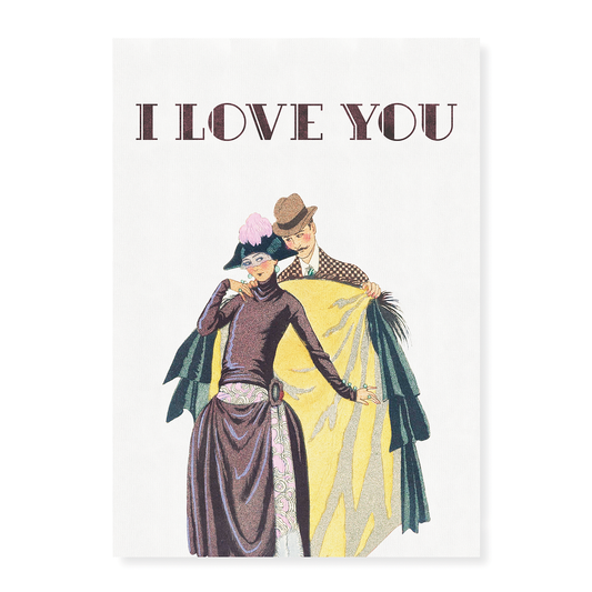 Elle et Lui (I love you) - Art Print