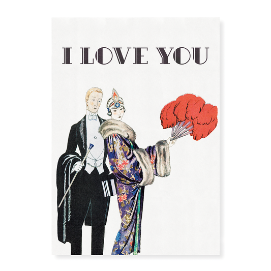 Classy couple (I love you) - Art Print