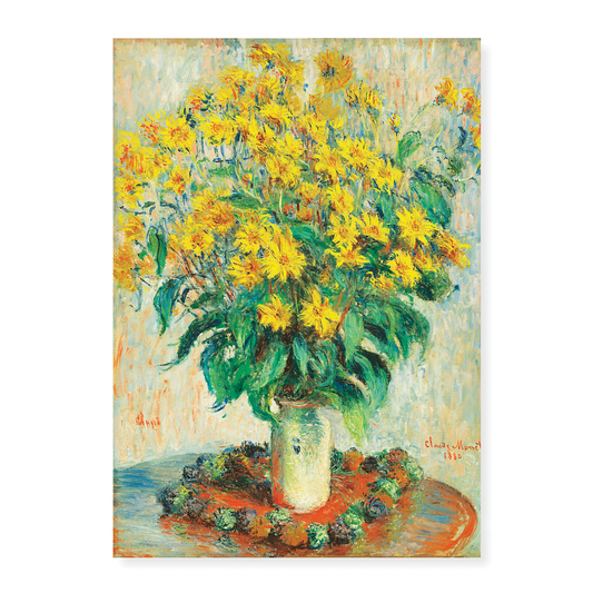 Jerusalem Artichoke Flowers By Claude Monet - Art Print