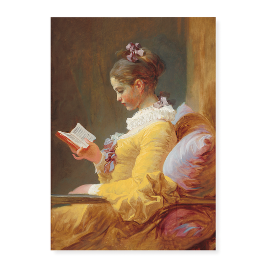 A Young Girl Reading By Jean-Honoré Fragonard - Art Print