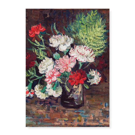 Vase with Carnations By Van Gogh - Art Print