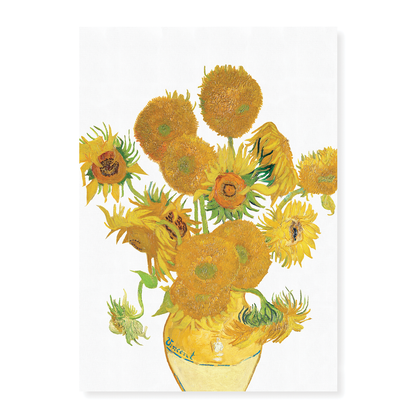 Sunflowers Cutout By Van Gogh - Art Print