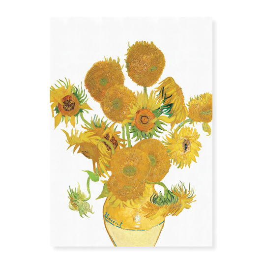 Sunflowers Cutout By Van Gogh - Art Print
