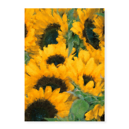 Painting of sunflowers - Art Print