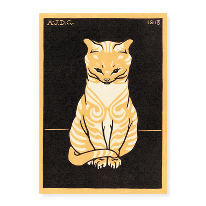 Sitting Cat By Julie de Graag - Art Print