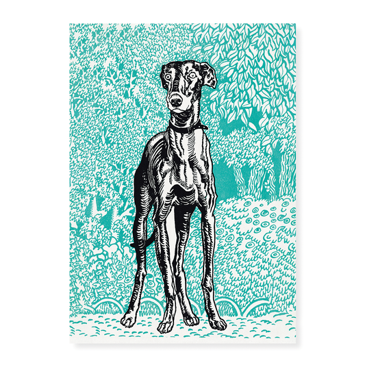Greyhound By Moriz Jung - Art Print