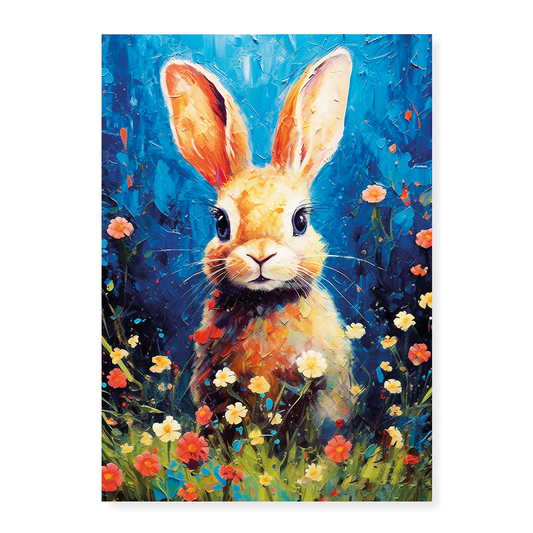 Little bunny painting - Art Print