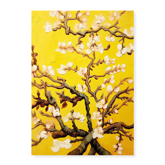 Almond blossom (Yellow) By Vincent van Gogh - Art Print