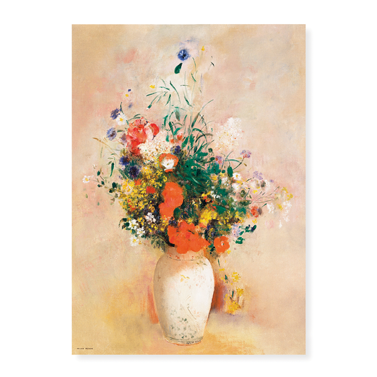 Vase of Flowers by Odilon Redon - Art Print
