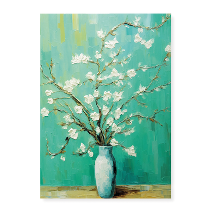 Almond blossom in a vase By Vincent van Gogh - Art Print