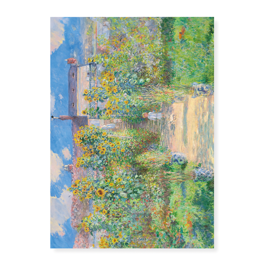 The Artist's Garden at Vétheuil (Expanded) By Claude Monet - Art Print