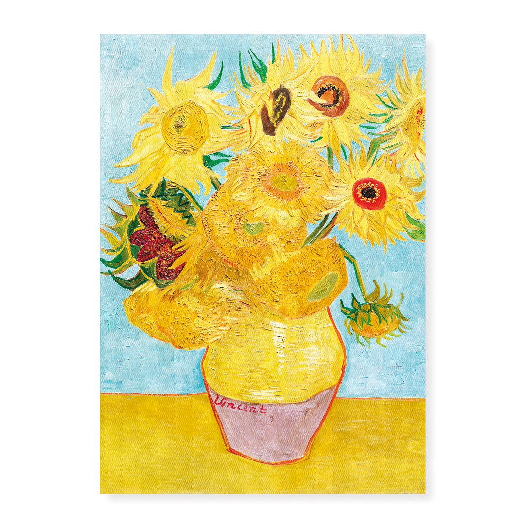 Vase with Twelve Sunflowers By Vincent van Gogh's - Art Print