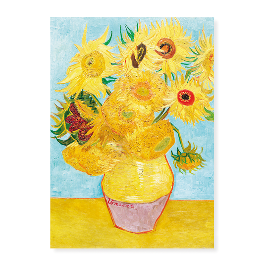 Vase with Twelve Sunflowers By Vincent van Gogh's - Art Print