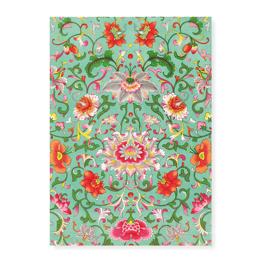 Colorful floral pattern - Art Print
