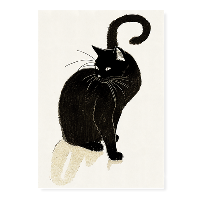 Black cat - Art Print