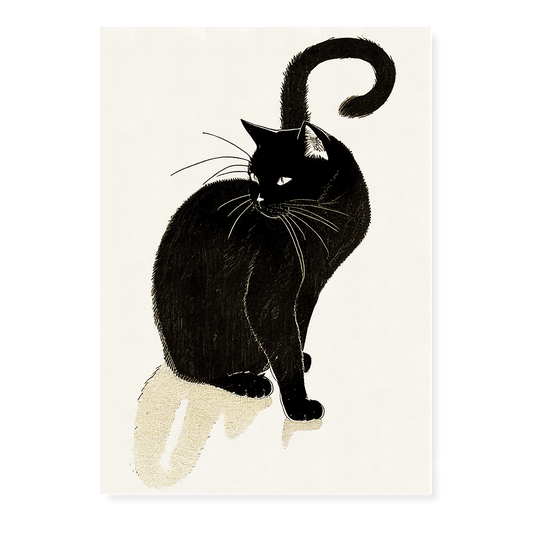 Black cat - Art Print