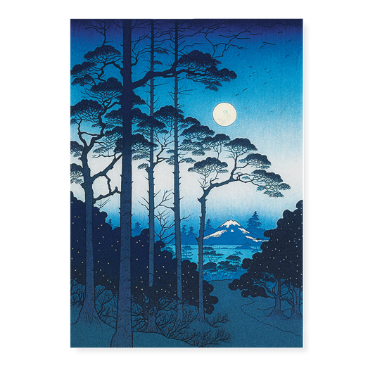 Dark forest in the night - Art Print