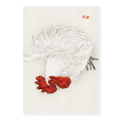 Japanese Bantam by Kōno Bairei - Art Print