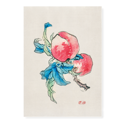 Peaches by Kōno Bairei - Art Print