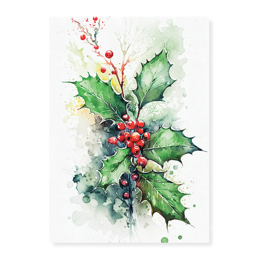 Christmas Holly  - Art Print