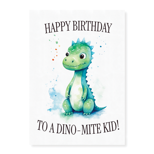 Dino-mite boy! - Art Print