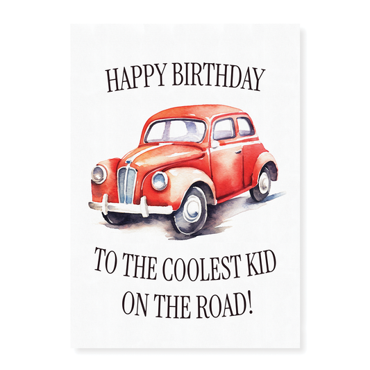 Coolest kid on the road! - Art Print