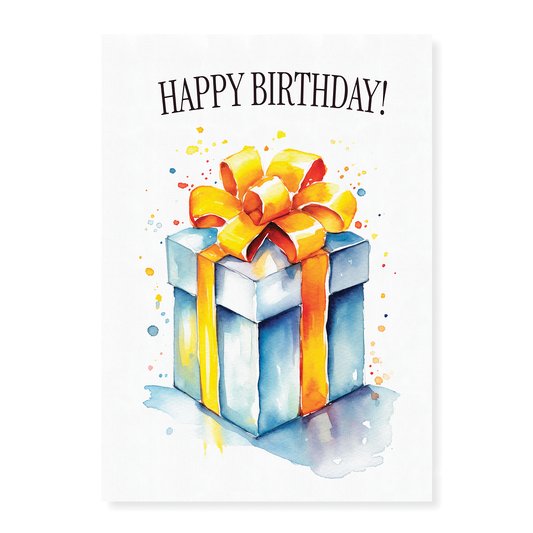 Happy birthday gift. - Art Print