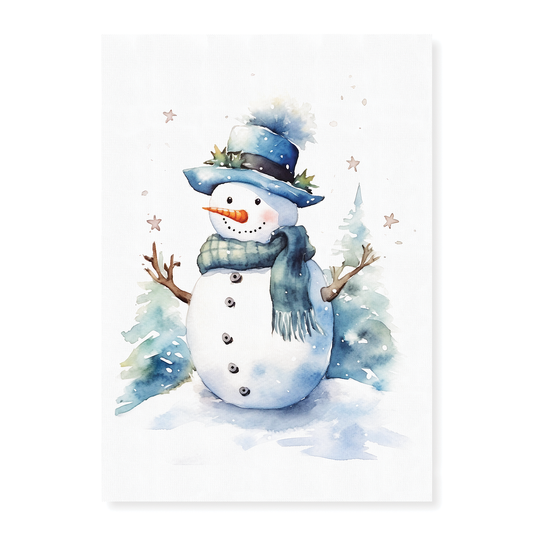 Snow man - Art Print
