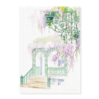 Cast Iron Porch Railing by Gilbert Sackerman - Art Print
