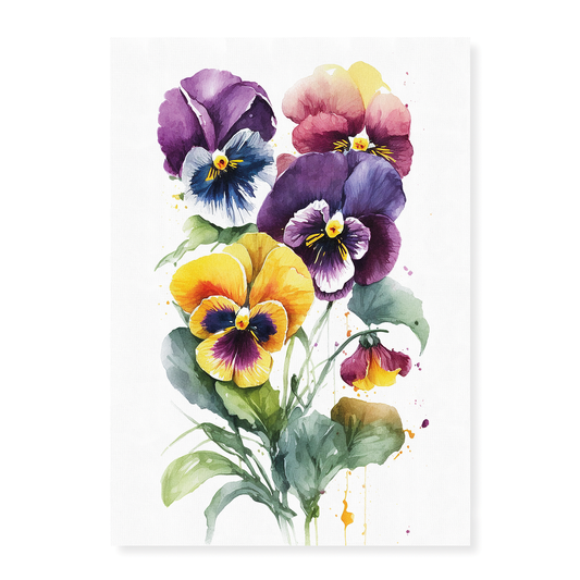 Pansies I - Art Print
