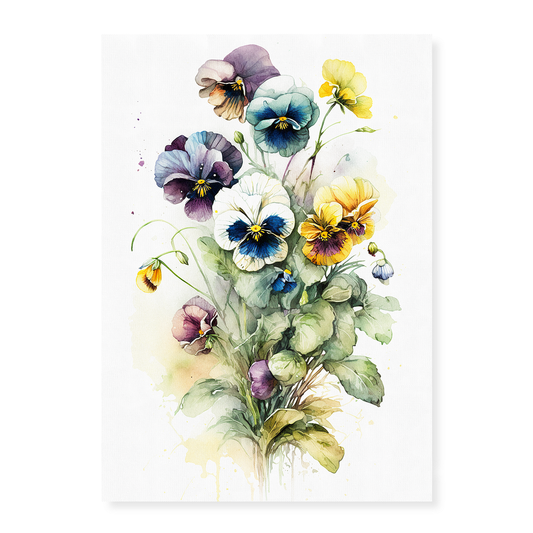 Pansies III - Art Print