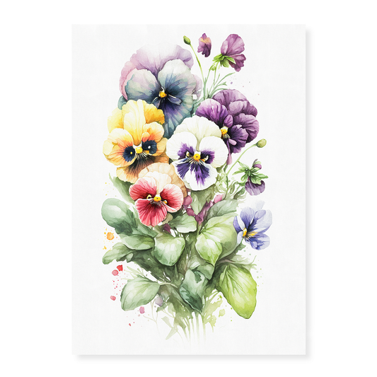 Pansies IV - Art Print