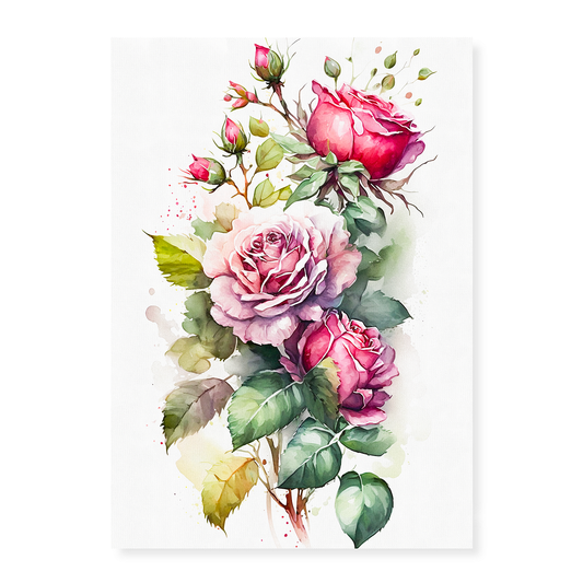 Pink rose IV - Art Print