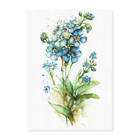 Forget me nog VI - Art Print