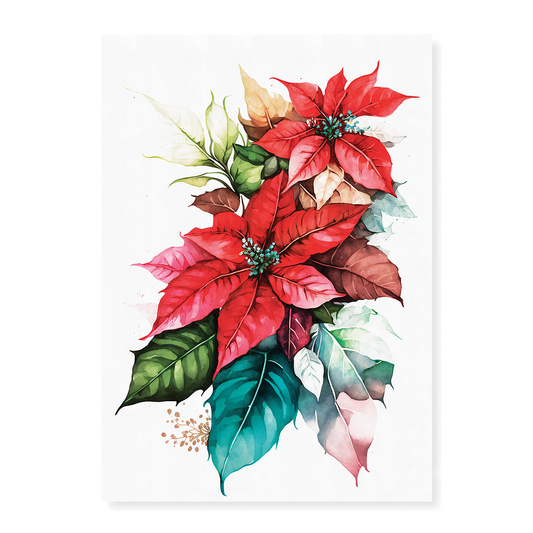 Poinsettias IV - Art Print