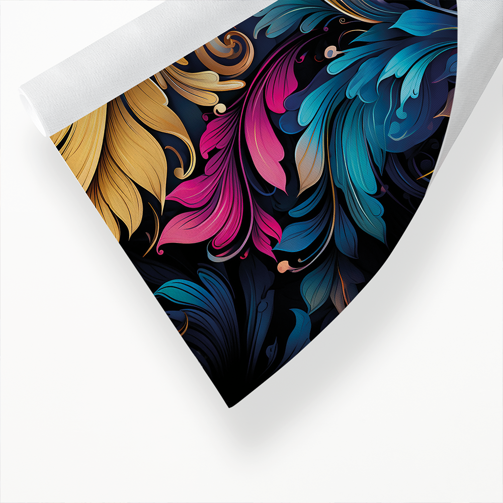 colourful leaves pattern  - Art Print